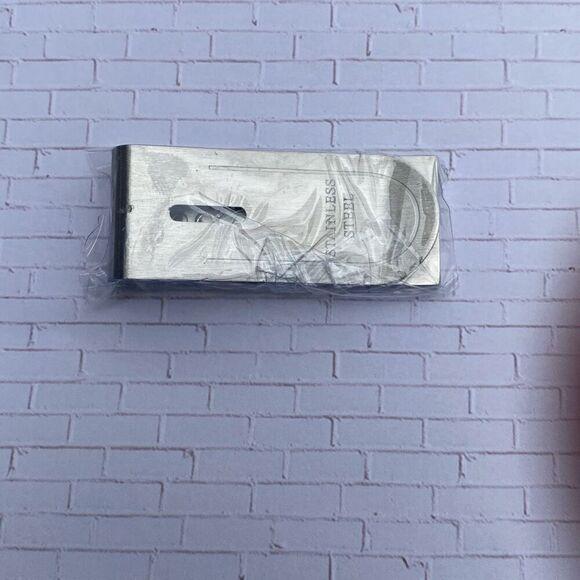 Stainless Steel Money Clip Silver Metal - Picture 3 of 6